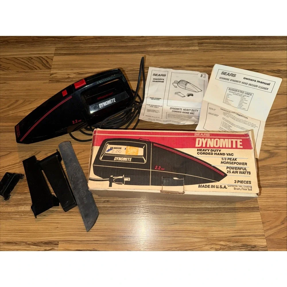 Vintage Sears Kenmore Dynomite Heavy Duty Had Vac Made In USA